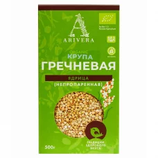 Зеленая гречка Аривера ядрица непропаренная без глютена Органик, 500г