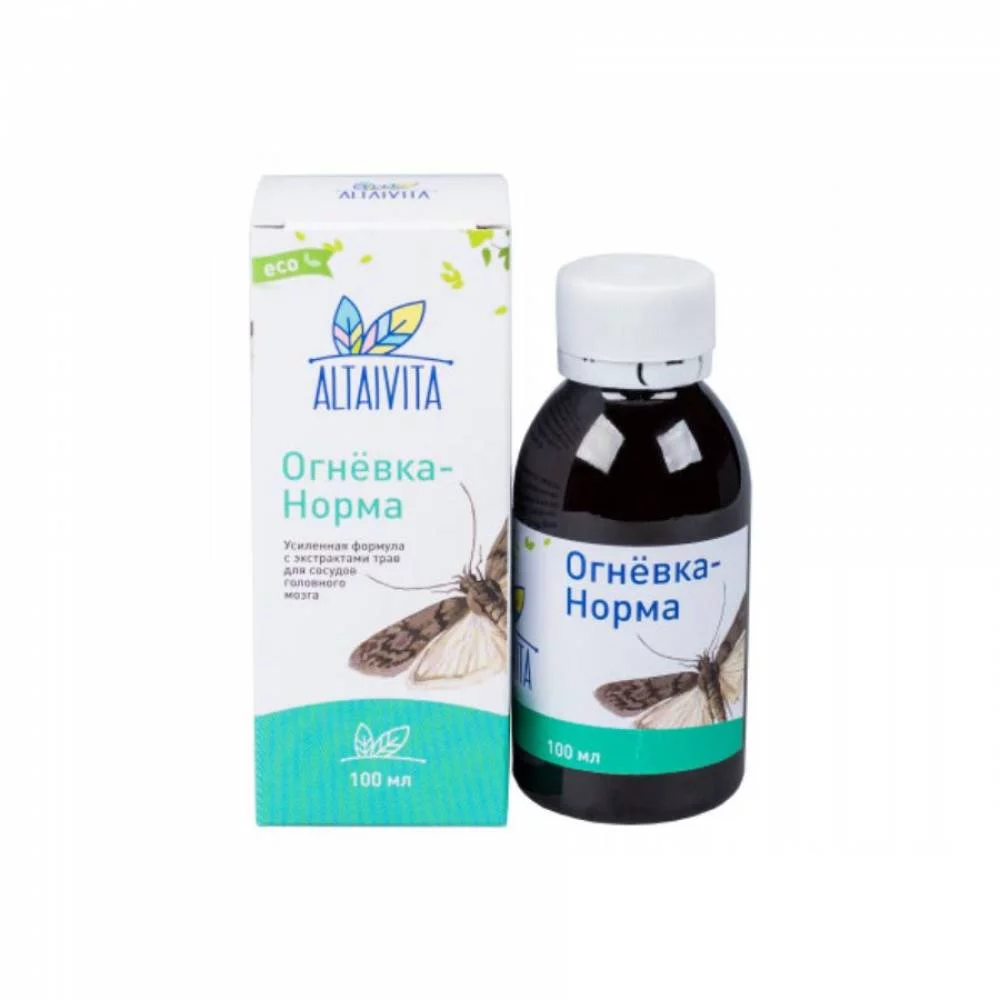 Огневка пчелиная Норма (Восковая моль) для сосудов головного мозга Altaivita, 100 гр огневка пчелиная pro (восковая моль) восстанавливающая altaivita, 100 гр - алтайвита 85