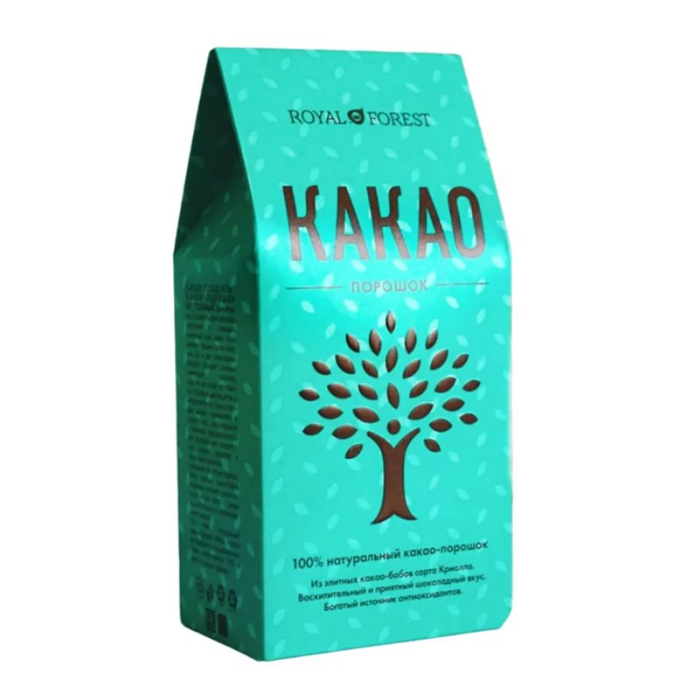 Какао порошок Royal Forest, 100 гр какао порошок royal forest, 200 гр - royal forest 80