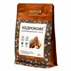 Кедрокофе Антиоксидантный с чагой SIBERECO, без сахара, 250 гр
