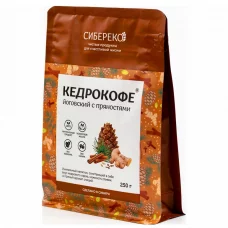 Кедрокофе Йоговский с пряностями SIBERECO, без сахара, 250 гр