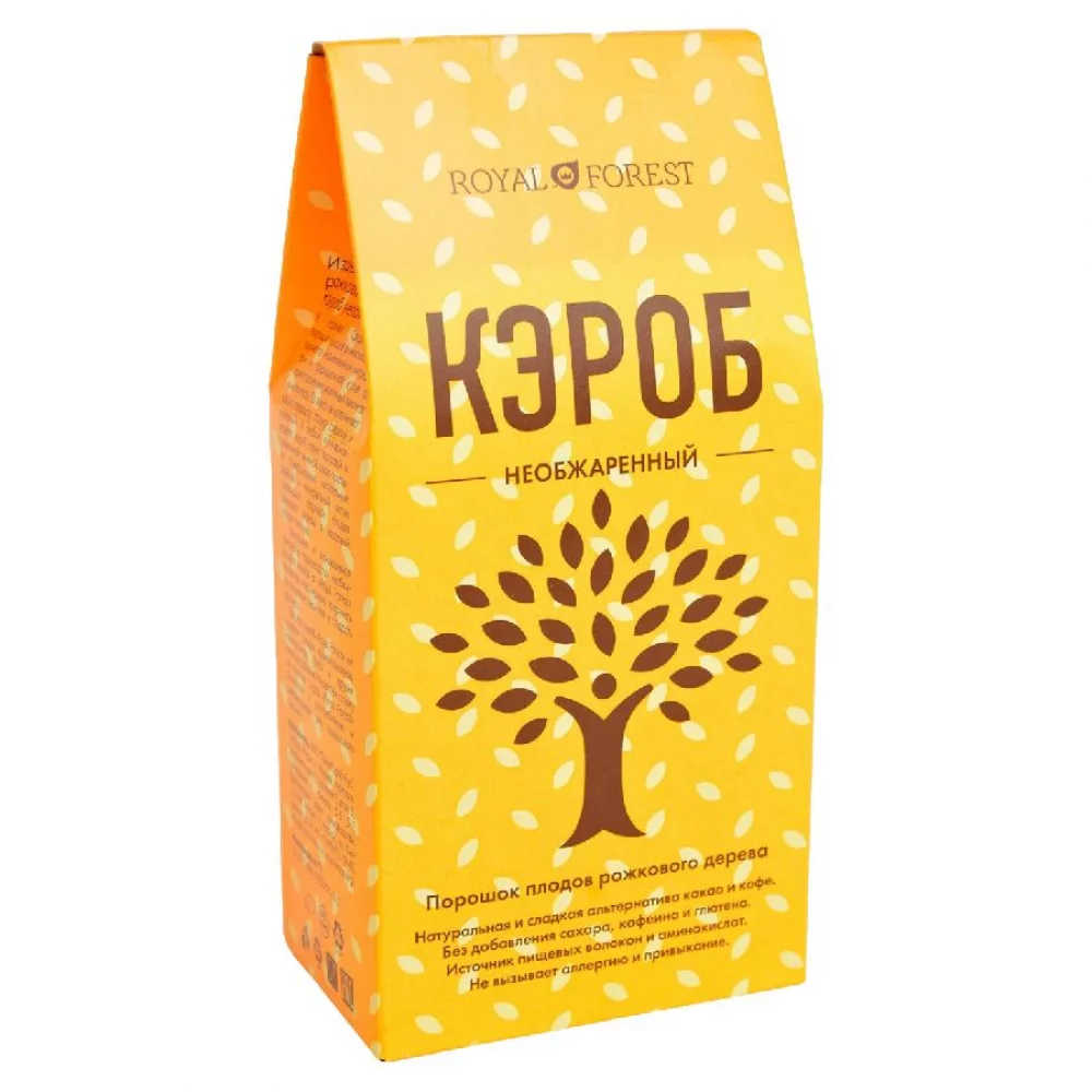 Кэроб необжаренный Royal Forest, 100 гр кэроб необжаренный royal forest, 100 гр - royal forest 90