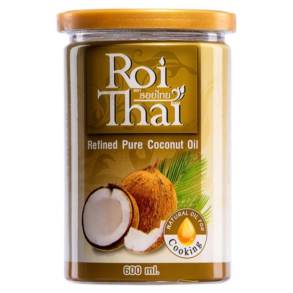 Кокосовое масло ROI THAI, рафинированное, 600 мл кокосовое масло roi thai, рафинированное, 1000 мл - roi thai 77