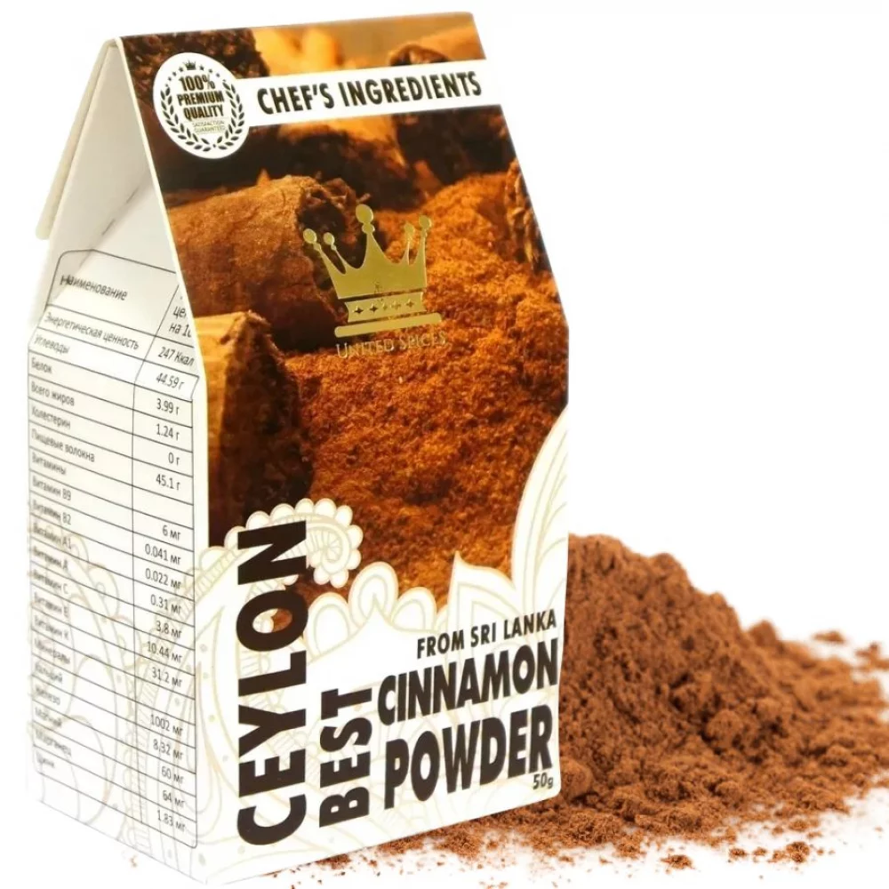 Цейлонская корица молотая United Spices, 50 гр цейлонская корица молотая united spices, 50 гр - united spices 96