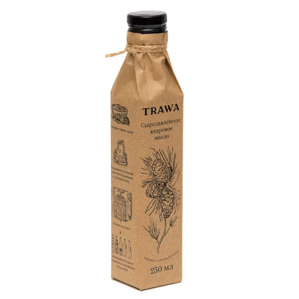Масло кедровое сыродавленное TRAWA, 250 мл масло льняное сыродавленное trawa, 250 мл - trawa 88