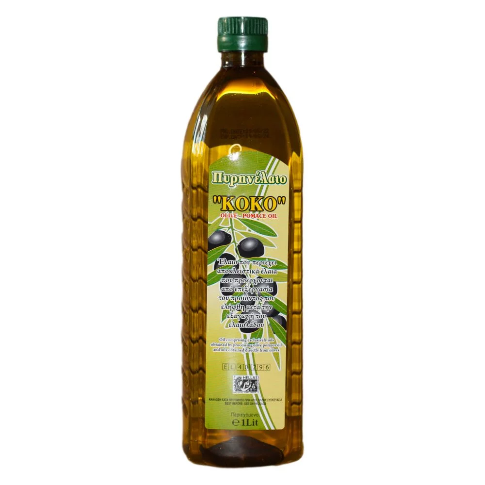 оливковое масло для жарки pomace epitrapezio elmar crete греция, 1000 мл - elmar crete 80
