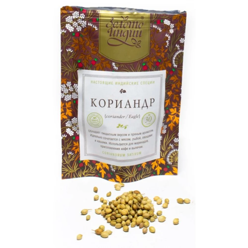 Кориандр семена (Coriander), Индийские специи, Золото Индии, 30 гр кориандр семена (coriander), индийские специи, золото индии, 30 гр - золото индии 77