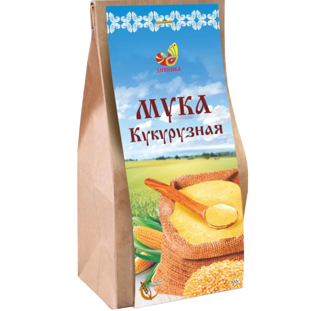 Кукурузная мука без глютена Дивинка, 300г купить в интернет-магазине ...